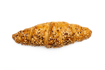Bread Rolls with various Seeds on white Background - Isolated