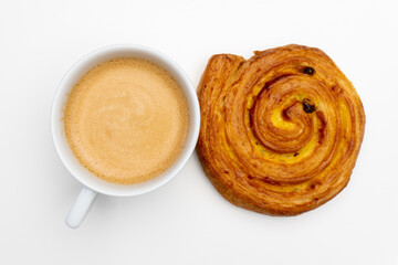 Coffe and cinamon rolls bread