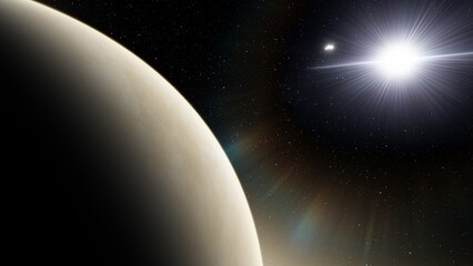 Fototapeta premium Abstract planets and space background