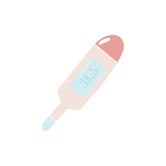 thermometer flat doodle hand drawn