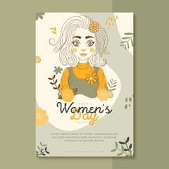 International women's day hand drawn illustration