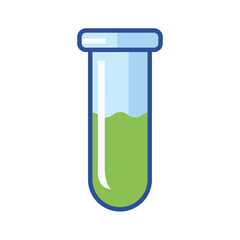 Vector color icon with test tube