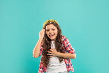 self confident queen. expressing smug. arrogant princess in tiara. proud kid with curly hair.