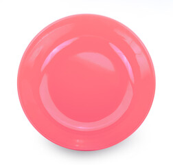 Obraz premium empty plate isolated on white background