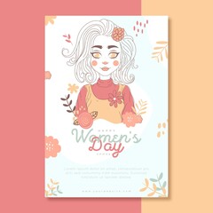 International women's day hand drawn illustration