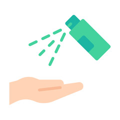 spray alcohol flat icon