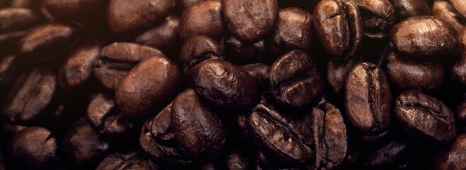 close up of coffee beans