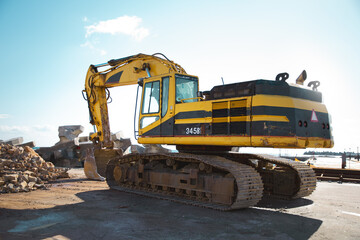 Obraz premium bulldozer at work