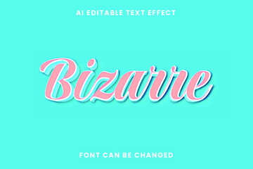 Bizarre Text Effect