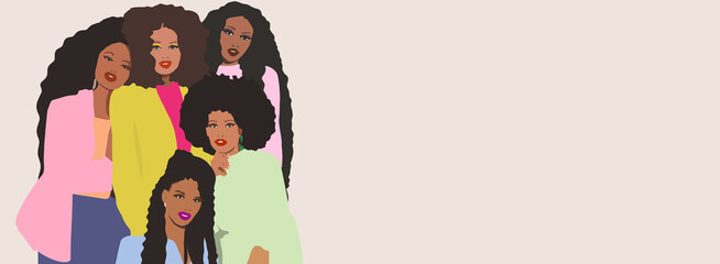 Obraz na płótnie Canvas Black Women group