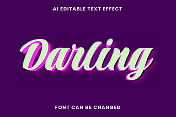 Darling Text Effect