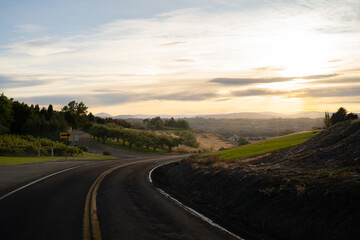 Fototapeta premium Road in Gleed, WA - Yakima
