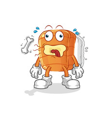 sushi burp mascot. cartoon vector