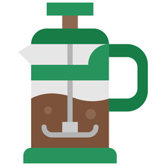 french press flat icon