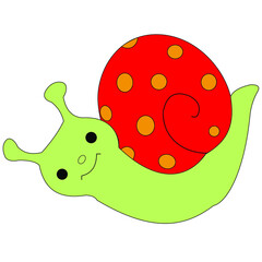 funny snail cartoon
