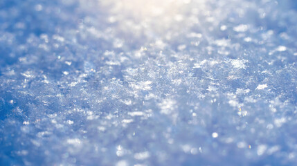 Macro background of fresh snowflake texture