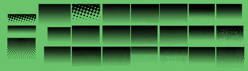 Set mezzi toni sfumature gradient da bianco a nero da pieno a vuoto © giulia