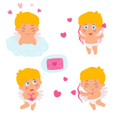 Cute cupid. Valentine's Day.