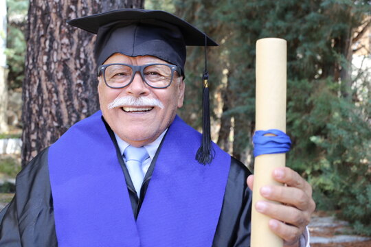 Senior Student In Graduation Ceremony