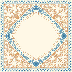 Ornate elegant decorative blank card