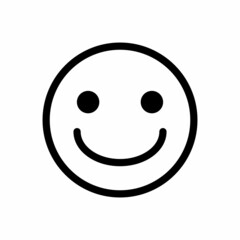 Smile Emoticon Design Vector Logo Template Illustration Sign And Symbol