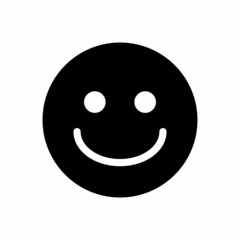 Smile Emoticon Design Vector Logo Template Illustration Sign And Symbol