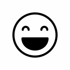 Smile Emoticon Design Vector Logo Template Illustration Sign And Symbol
