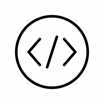 Code Icon Design Vector Logo Template Illustration Sign And Symbol