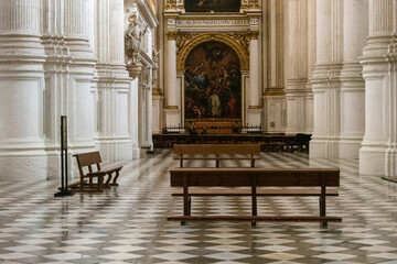 Retablo de la capilla de la catedral de Granada - obrazy, fototapety, plakaty