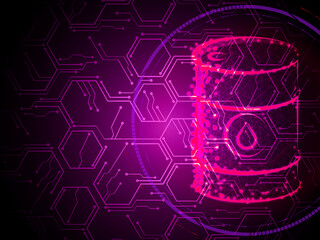 3d illustration oil in can