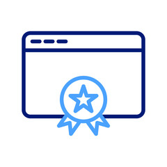 Web reward Vector icon which is suitable for commercial work and easily modify or edit it

