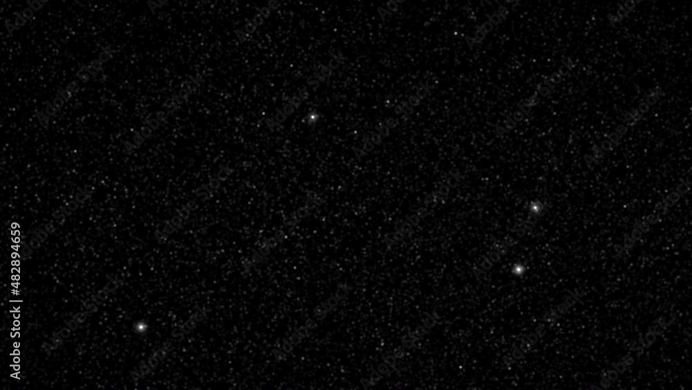 Poster twinkling stars abstract background, seamless loop. motion. flying space dust with shining particles