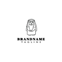 king epiphany holiday cartoon design logo template icon vector illustration