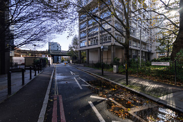 View near elephant and castle in london