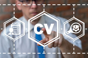 Concept of CV Curriculum Vitae.