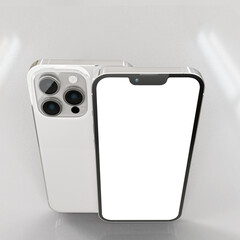 Realistic smartphone mockup design template