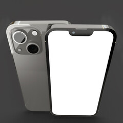 Realistic smartphone mockup design template