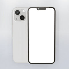 Realistic smartphone mockup design template