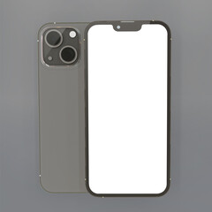 Realistic smartphone mockup design template