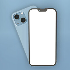 Realistic smartphone mockup design template