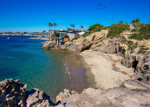 Corona Del Mar Beach In Newport Beach California