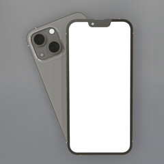 Realistic smartphone mockup design template