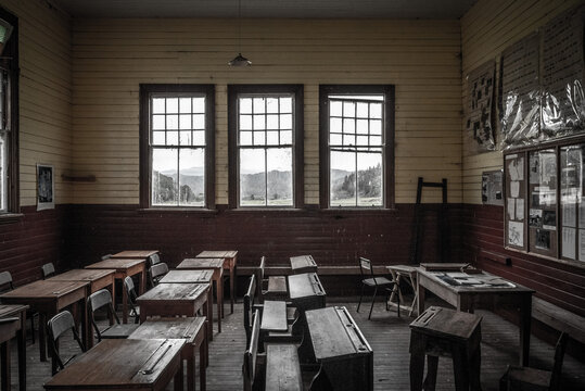 Old little Blackwater school near Waiuta ghost town