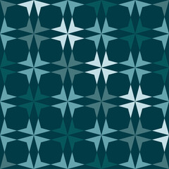 Abstract seamless geometric pattern of rhombuses and diagonals. Vector illustration