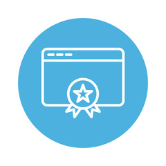 Web reward Vector icon which is suitable for commercial work and easily modify or edit it

