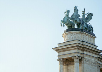 Obraz premium The beautifulHeroes Square in Budapest