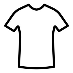 T-shirt Flat Icon Isolated On White Background