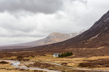 Overcast view of rural landscape