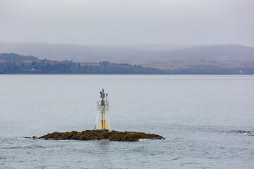 Overcast view of near Mallaig port