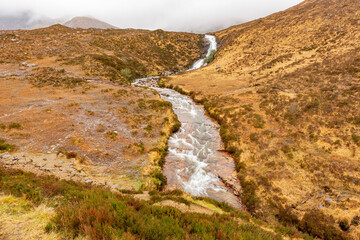 Overcast view of rural landscape
